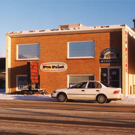 Photo of the Pro Print building